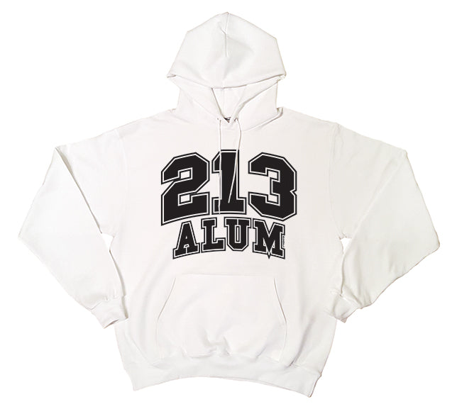 213 White Alum Pullover Hoodie