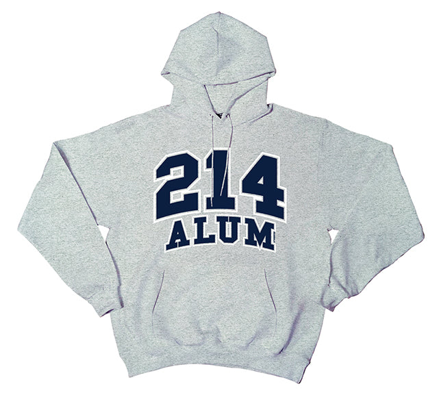 214 Grey Alum Pullover Hoodie