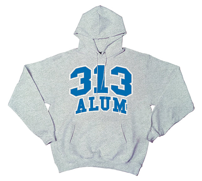 313 Grey Alum Pullover Hoodie