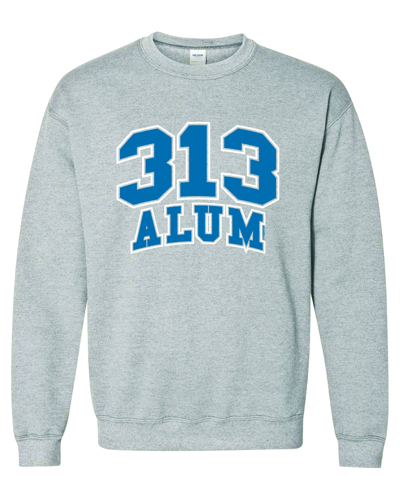 313 Grey Alum Crewneck Pullover