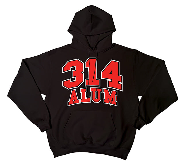 314 Alum Tribute Pullover Hoodie Black