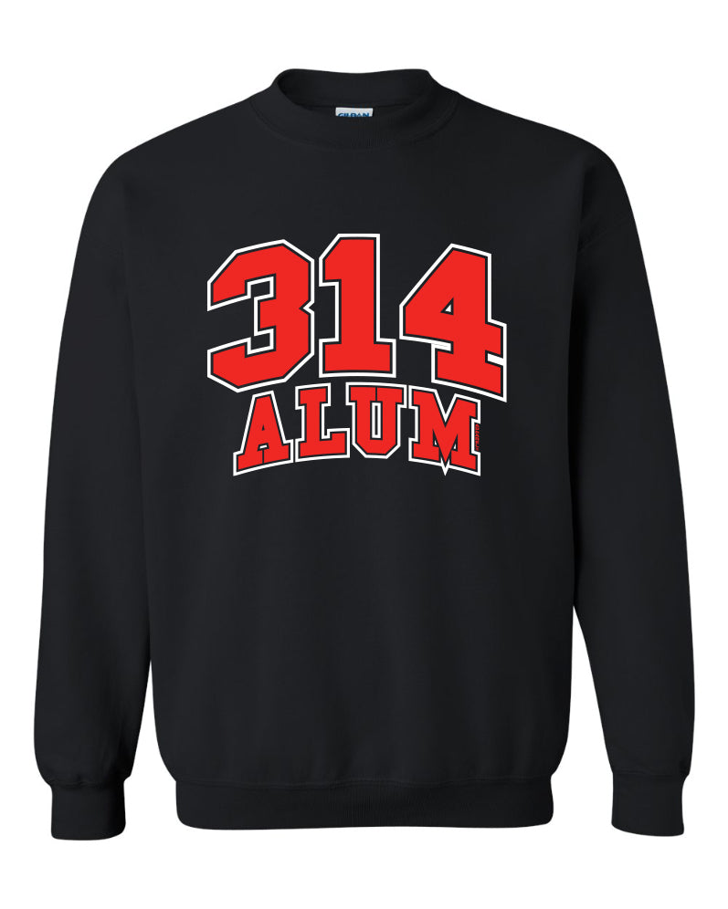 314 Alum Tribute Crewneck Pullover Black