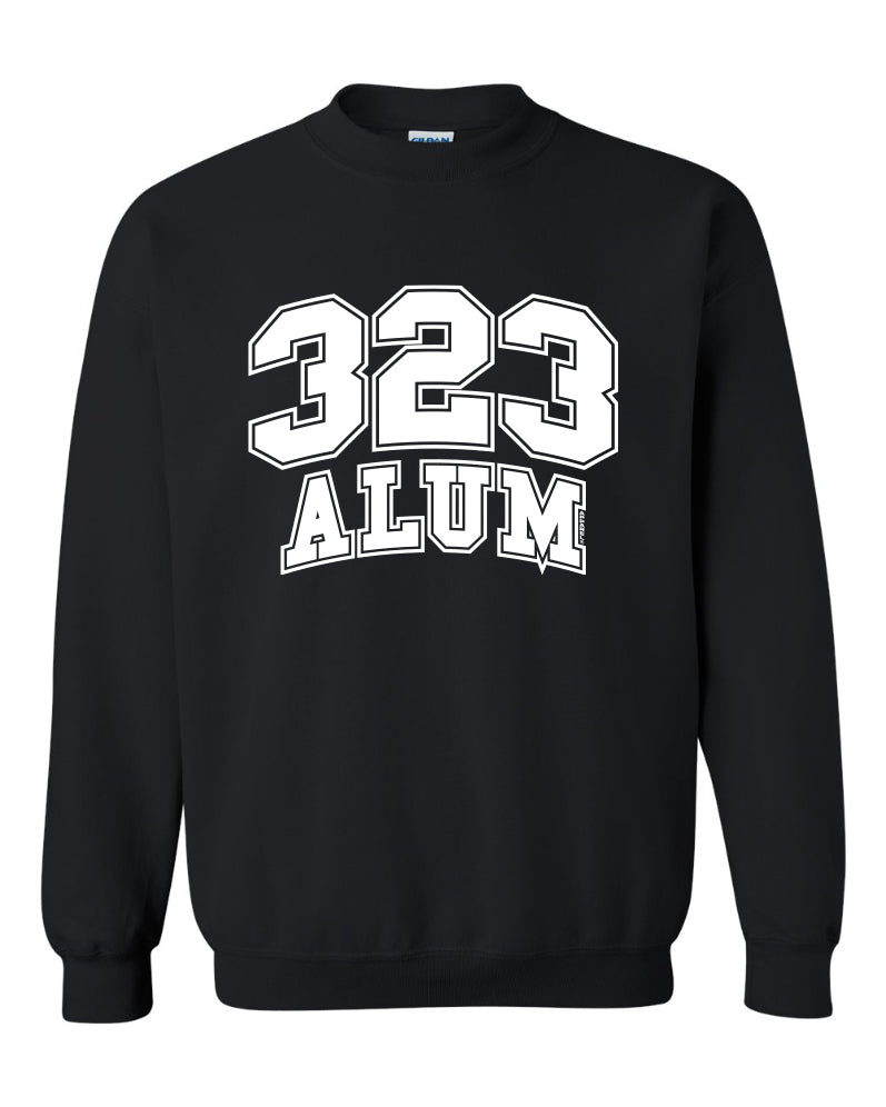 323 Black Alum Crewneck Pullover
