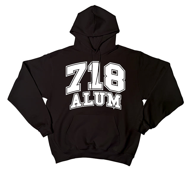 718 Black Alum Pullover Hoodie
