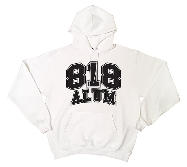 818 White Alum Pullover Hoodie