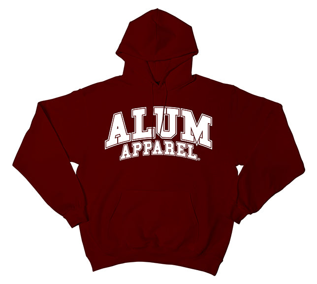 Alum Apparel Pullover Hoodie- Maroon