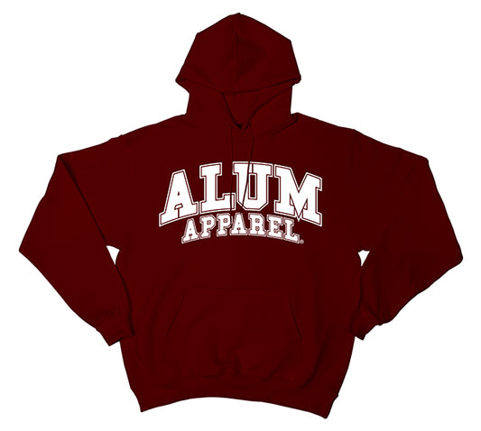 Alum Apparel Original Pullover Hoodie- Maroon
