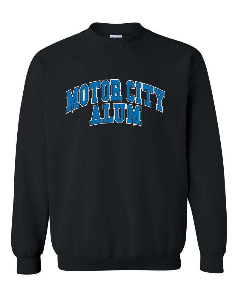 Motor City Black Alum Crewneck Pullover