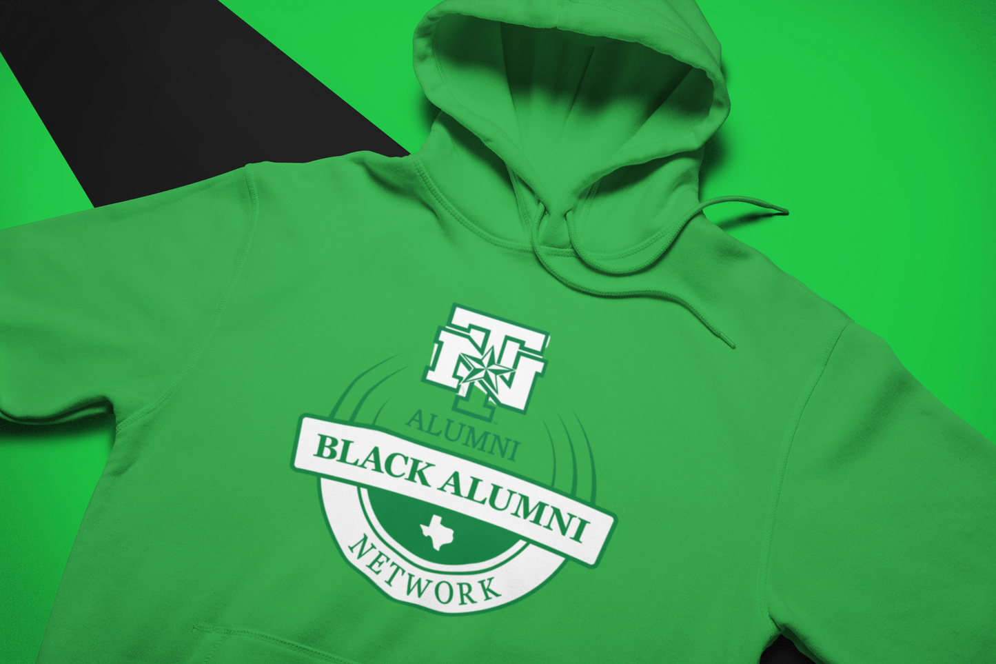 UNT Black Alumni Network x Alum Pullover Hoodie- Green