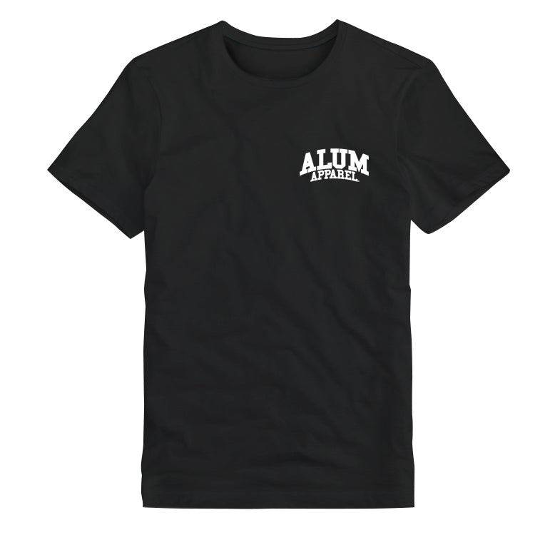 Alum Apparel Unisex T-Shirts Left Chest -Black