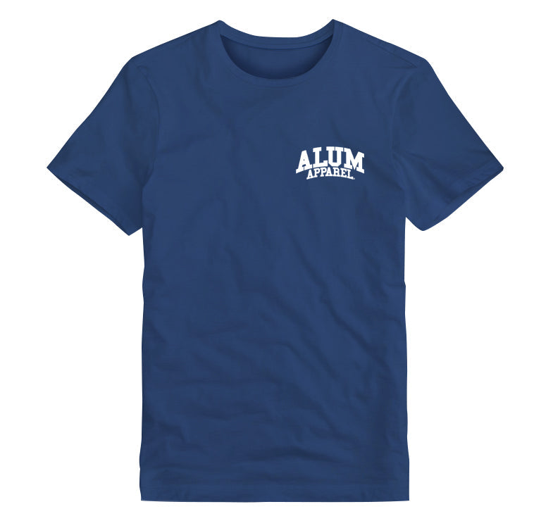 Alum Apparel Unisex T-Shirts Left Chest -Navy