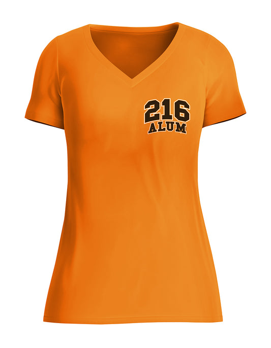 216 Alum Tribute Ladies T-Shirt Orange