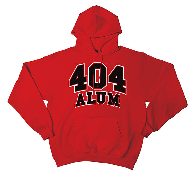 The 404 Alum Pullover Hoodie Red