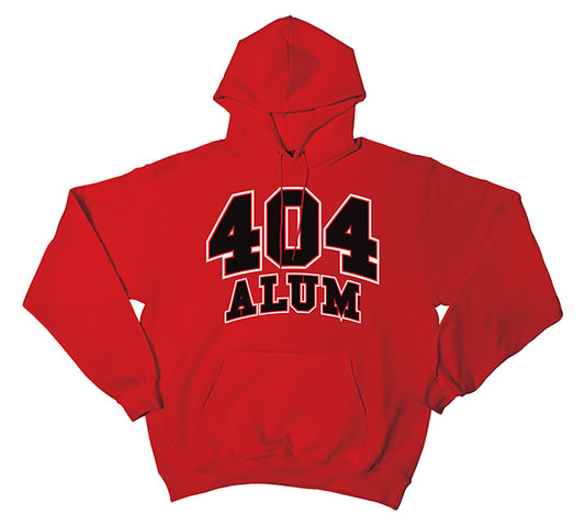 The 404 Alum Pullover Hoodie Red