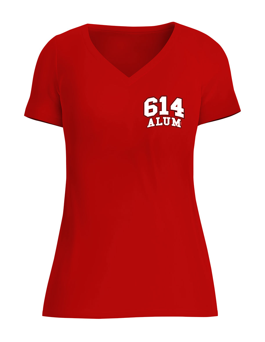 614 Red Alum Ladies T-Shirt