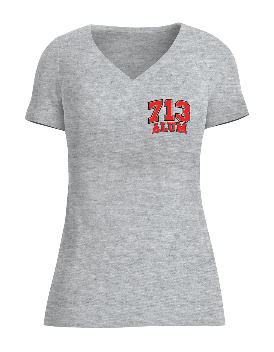 713 Heather Grey Alum Apparel Ladies T-Shirt