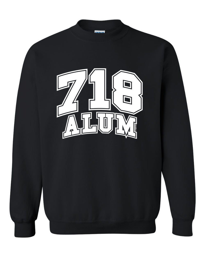 718 Black Alum Crew Sweatshirt