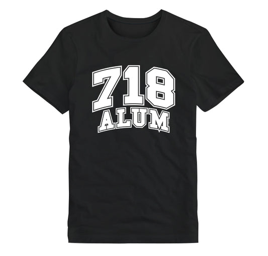 718 Alum Tribute Unisex T-Shirt Black