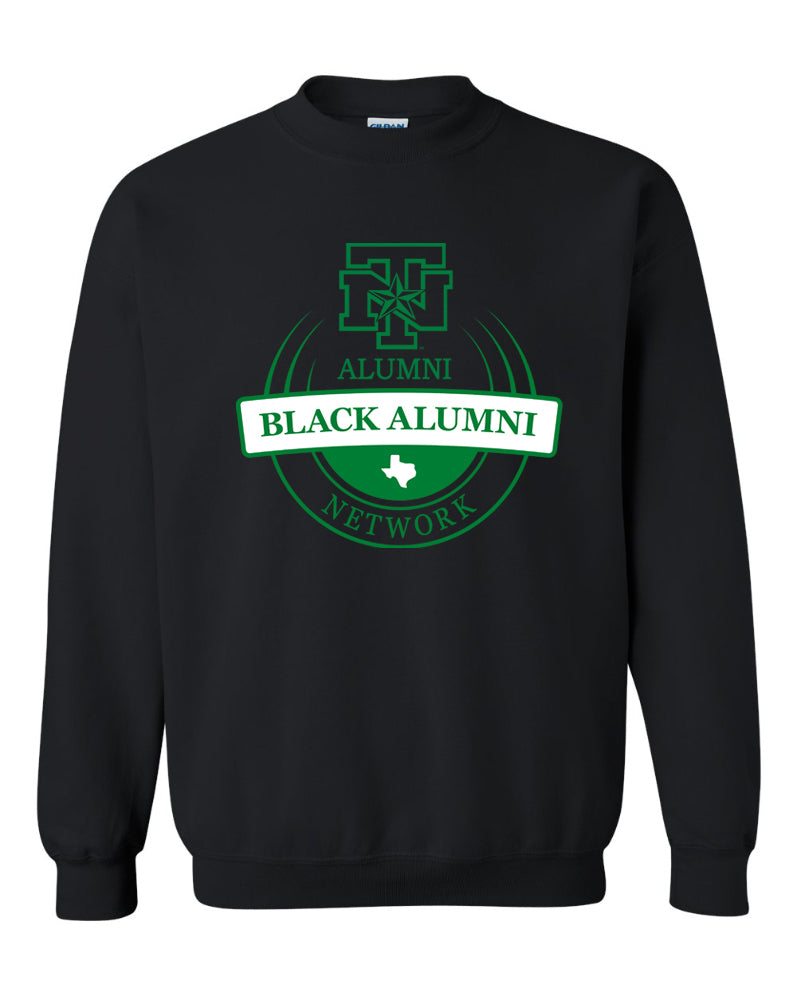 UNT Black Alumni Network x Alum Crew Neck Sweatshirt- Black