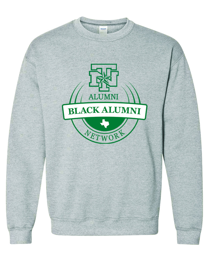 UNT Black Alumni Network x Alum Crew Neck Sweatshirt- Grey