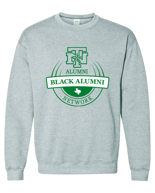 UNT Black Alumni Network x Alum Crew Neck Sweatshirt- Grey