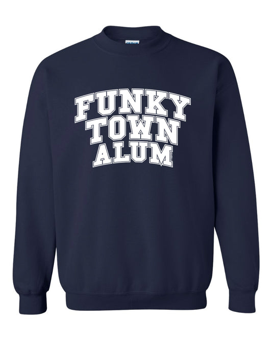 Funky Town Navy Alum Pullover Crew Neck
