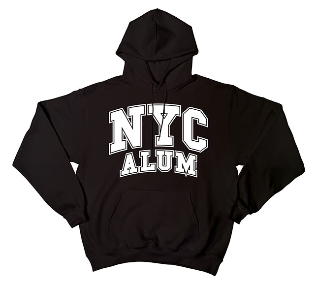 NYC Black Alum Pullover Hoodie