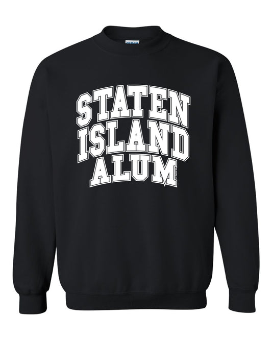 Staten Island Black Alum Pullover Crewneck