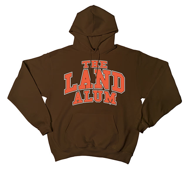 The Land Alum Pullover Hoodie Brown