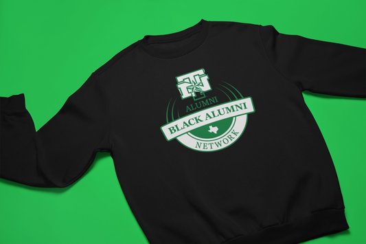 UNT Black Alumni Network x Alum Crew Neck Sweatshirt- Black