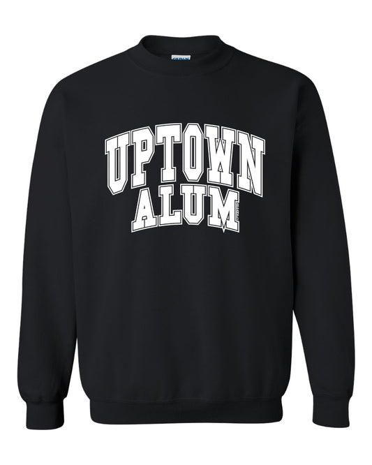 Uptown Black Alum Pullover Crewneck