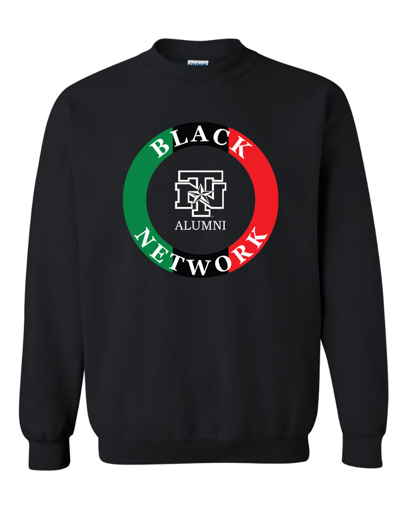UNT Black Alumni Network x Alum Crew Neck Sweatshirt- Black