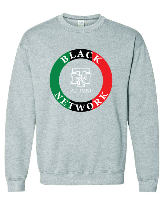 UNT Black Alumni Network x Alum Crew Neck Sweatshirt- Grey