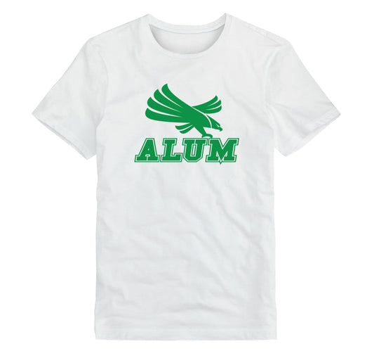 Alum Unisex T-Shirt- Green Eagle White